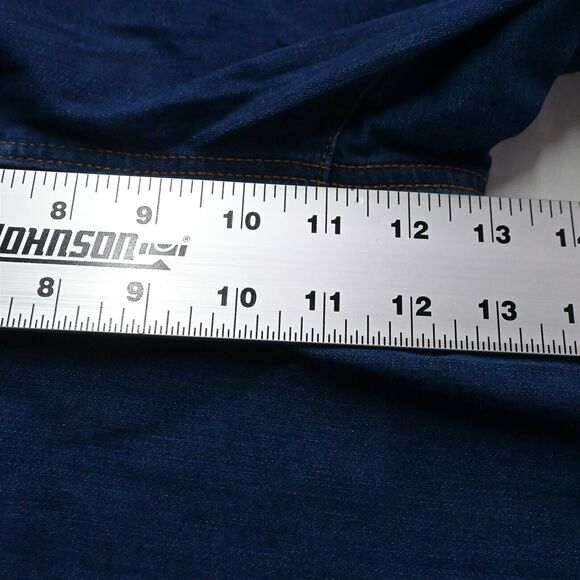 The So Collection Chico's 2 / 12 Short Straight Dark Stretch Denim Womens Jeans - Picture 3 of 9